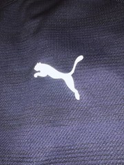 NWT Men’s PUMA Medium Navy Blue PACE Tee T-Shirt Lightweight / Reflective Logo