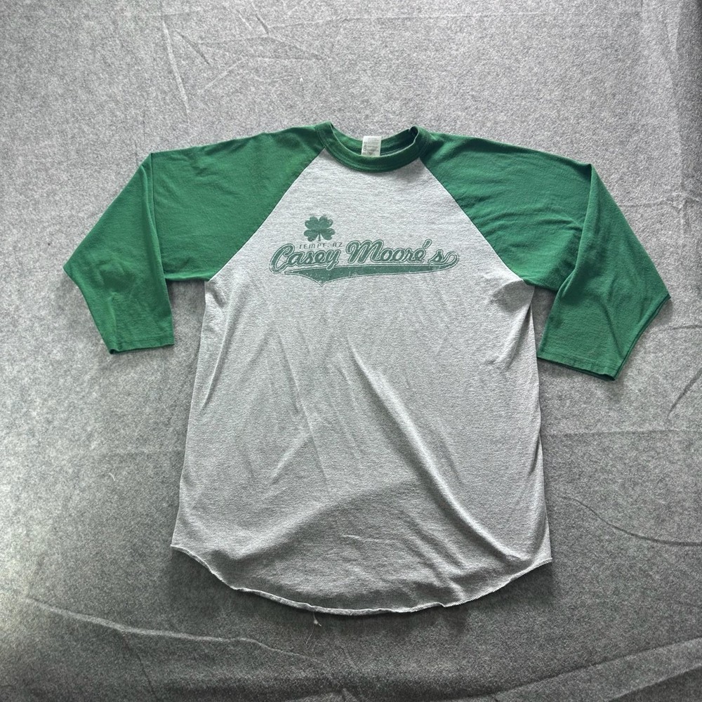 Casey Moore’s Shirt Mens L Augusta Sportswear Gray Raglan 3/4 Sleeve Tempe AZ