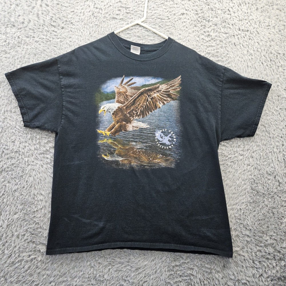 Eagle T Shirt Vintage Y2K men XL Lost Creek Outfitters Heavy Cotton *Mark