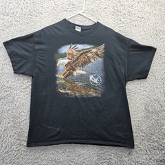 Eagle T Shirt Vintage Y2K men XL Lost Creek Outfitters Heavy Cotton *Mark