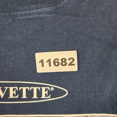 Vintage Corvette Shirt Mens XL Blue Tools Trade Graphic Classic Car Muscle 90s