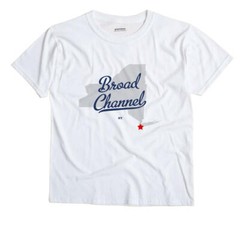 Broad Channel New York NY T-Shirt Queens MAP