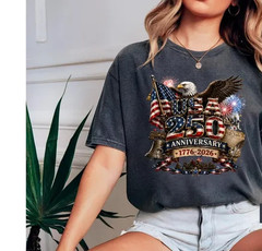 250th Anniversary Shirt, 1776-2026 Patriotic Eagle, Fourth of July Gift shirt