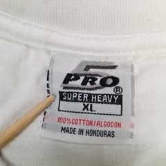 5 Pro Super Heavy Men’s White Thick Basic Crew Neck T-Shirt XL Classic Casual