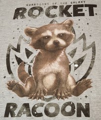 Guardians of the Galaxy Adult T-Shirt – Baby Rocket Racoon M