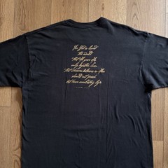 Vintage Living Epistles Public Display Jesus Black Mens XL Shirt USA Lightning