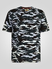 D555 Gaston Men’s Camouflage Print Everyday Short Sleeve T-shirt with Crew Neck