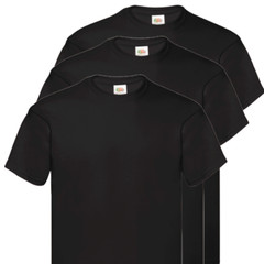 mens fruit of the loom t shirts 5 3 Pack Unisex Plain Cotton Bulk T-Shirt Mixed