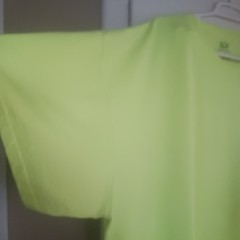 Men’s 4X Fruit Of The Loom Yellow High Visibility Safety Shirt Job Construction
