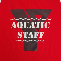Vintage Anvil YMCA Aquatic Staff Tank Top 100% Cotton Made In USA Size XL