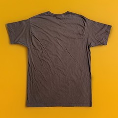 Vintage 90s BVD Blank Single-Stitch T-Shirt XL USA Brown Grunge Punk Rock Tee