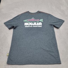 Howler Bros Mens T-Shirt M Dark Gray Trucha Pocket Creative Creatures Graphic