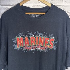 United States Marines First to Fight Men’s Size 2XL Black Vintage 2012