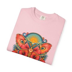 Psychedelic Hibiscus Moth Graphic Tee