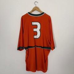 Vintage Y2K Nike Miami Hurricanes Kyle Wright NCAA Football Sports Jersey Orange