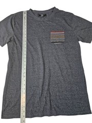 Beautiful Giant Mens Gray Short Sleeve Pocket T-Shirt Size L Crewneck