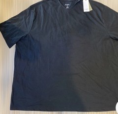5XL-Tall T-Shirt Every Wear Tee Goodfellow & Co. V Neck Short Sleeve Black- Soft