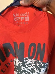 Kid Cudi CPFM TShirt Men Sz XL Man On The Moon Return 2 Madness Orange Concert