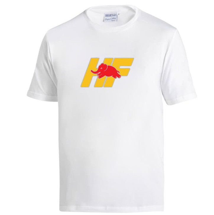 LANCIA HF RACING TEAM T-shirt short sleeve t-shirt white and yellow SPARCO ✔