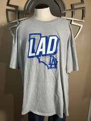 LA Dodgers LAD Tshirt Men’s Size 3XL Gray Crew Neck MLB Los Angeles California