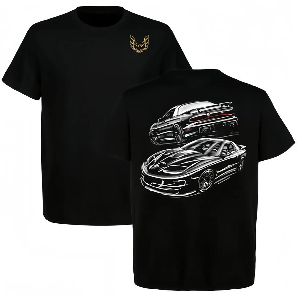 Firebird Trans Am Muscle Car 2-Sided T-Shirt 4th Gen Trans Am Graphic Tee
