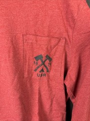 G.H. Bass & Co. Men’s Long Sleeve Crewneck Tee Size L Red