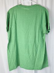 Mens L Christmas T-Shirt Heather Green Santa Claus Holiday Specials & Chill