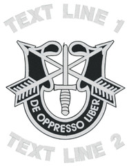 US Army Special Forces Embroidered Tee #907