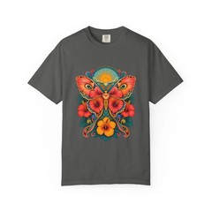 Psychedelic Hibiscus Moth Graphic Tee