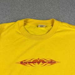 VTG Guardians of Paradise Dragon T Shirt Mens XL Yellow Graphic Tee AAA Y2K Surf