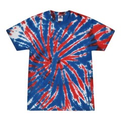 Unique Styles Tie Dye T-Shirts, Kids & Adults Short Sleeve Cotton Colortone