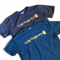 Carhartt bundle of two logo t-shirts in size Men’s loose fit Large Gray & Green
