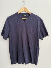 NEW Murano Liquid Luxury Slim Fit Short Sleeve Shirt In Blue Men’s Sz L Casual