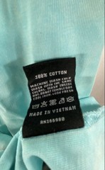 RTFKT Men’s Light Blue Human Graphic Mineral Wash Short Sleeve T-shirt Size S