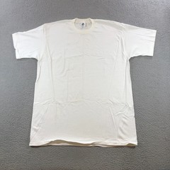 vtg stafford shirt mens XXL white blank tee single stitch