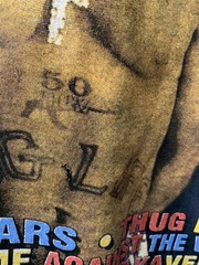 VTG Tupac * RARE* “In Memory Of 2PAC” 1996 Thug life memorial Rap Tee XL/2X