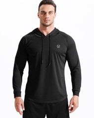 NELEUS Mens Long Sleeve Athletic Shirt Workout Running Shirts with Hoods,5147…