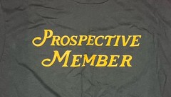 BRAND NEW Guerilla Golf Prospective Member T-Shirt (Medium) Green w/Yellow Text