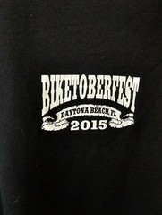 Men’s Black Biketoberfest 2015 T-Shirt 2XL Biker Motorcycle