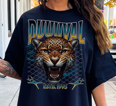 DUUUVAL Jaguar Graphic Tee – Vintage Jacksonville Shirt | Comfort Colors | S–3XL