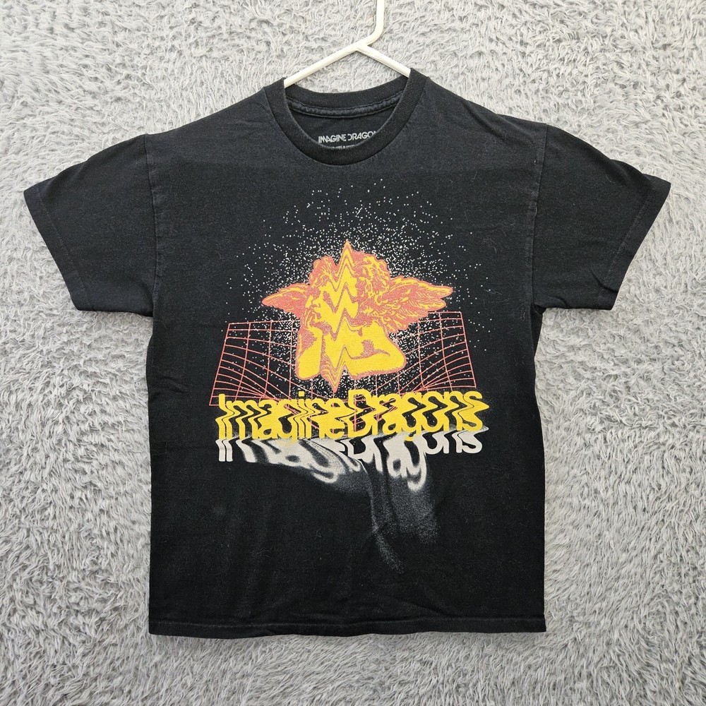 IMAGINE DRAGONS T Shirt Medium Cherub Angel Mercury Tour 2022 *pin