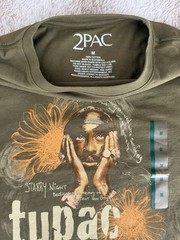 Starry Night Tupac Shakur lyrics Green Short Sleeve T-Shirt Size M