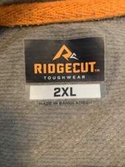 RIDGECUT TOUGHWEAR 2X-LARGE MEN’S LONG SLEEVE THERMAL GRAY POCKET