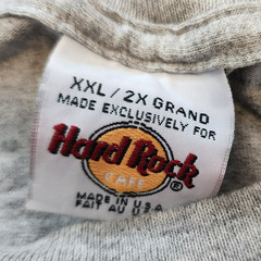 Hard Rock Cafe Hollywood T-Shirt XXL 2000 Evolution of Rock Gray Vintage Y2K