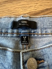 True Religion Mens Light Wash Denim Jeans 38