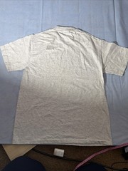 Hanes Heavyweight Single Stitch VTG Gray T Shirt Medium Cowboy Golf Cart Western