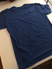 The Thing Drew Struzan graphic art size LG blue tshirt Fright Rags scifi horror