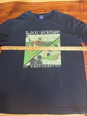 Vtg 90’s Polo Sport Ralph Lauren Sportsman Rugby Graphic T-shirt Large Excellent