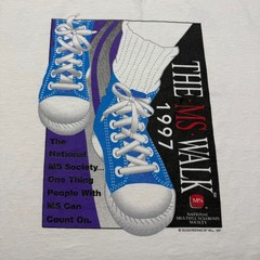 Vintage 1997 The MS Walk National Multiple Sclerosis Society Graphic T-Shirt XL