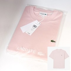 *NEW* Men’s Lacoste Cotton Crew Neck T-shirt LIGHT PINK (TH7318 ADY) 👍